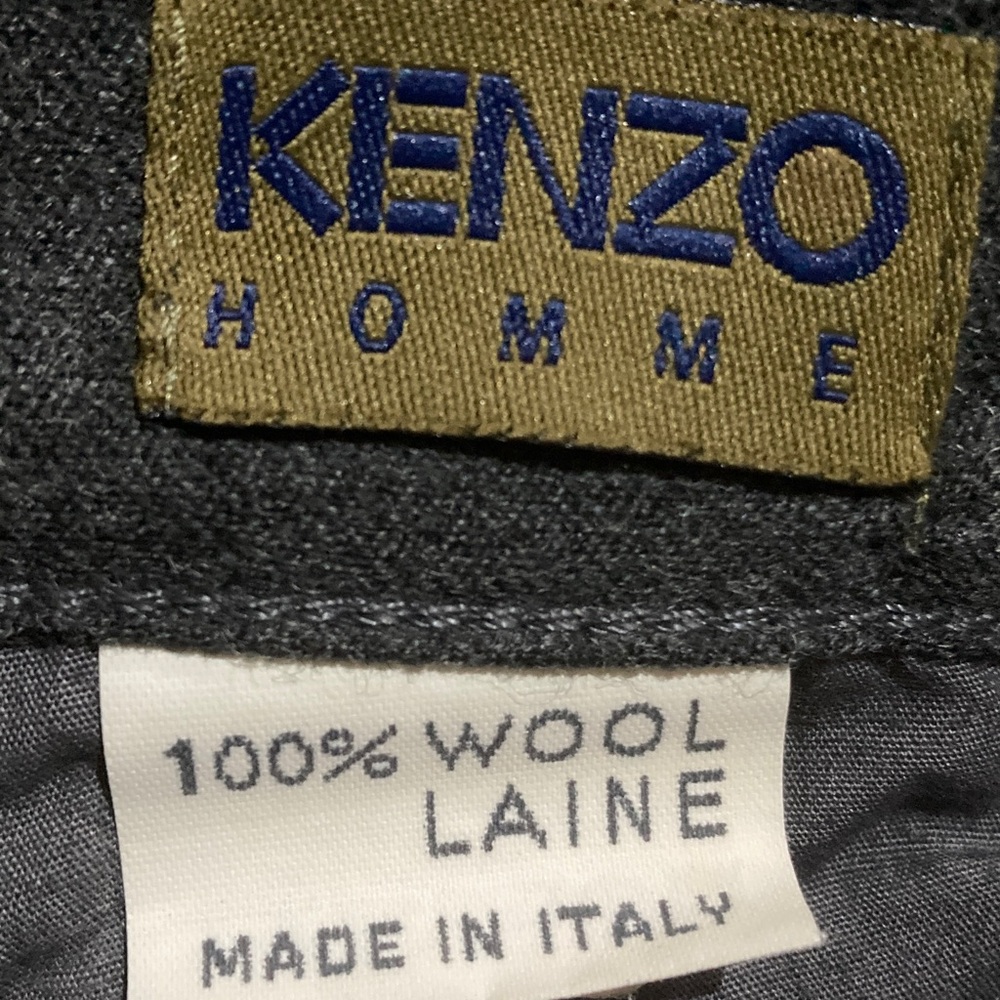 KENZO Men’s Straight Leg 100% Wool Jeans - Picture 11 of 14